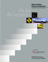 SSP 943003 Audi Motor Vehicle Exhaust Emissions 